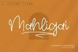 Mahligai Monoline Script Font