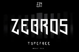 Zebros Futuristic Logo Font