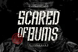 Scared of Bums font