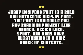 Joshy Mosipong font