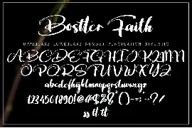 Bostter Faith font