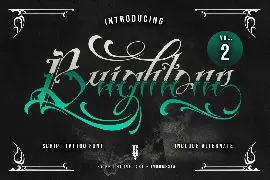 Brightone Vol. 2 - Tattoo Lettering font