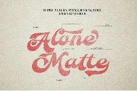 Alone Matte font