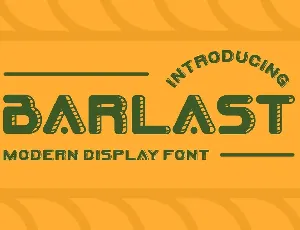 BARLAST Font