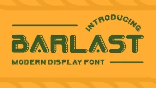 BARLAST Font