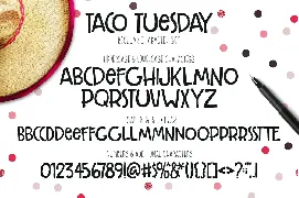 Taco Tuesday Typeface font