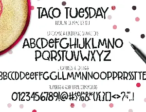 Taco Tuesday Typeface font