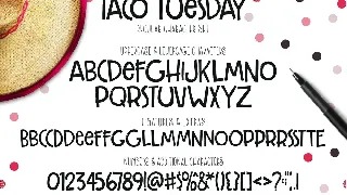 Taco Tuesday Typeface font