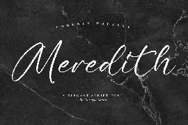 Meredith Elegant Script Font