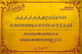 Malekith - Tattoo font