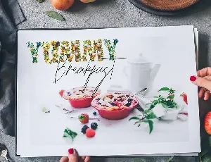 Bouqet Flower & Watercolor font