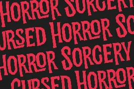 Virus Cursed Halloween Sans Vintage Display Font