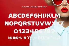 Gineris - Modern Display Sans Serif font