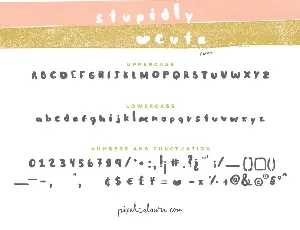 Stupidly Cute font