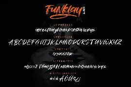 Funklay | Drybrush Lettering Script Font