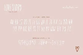 Love Story Skinny Font