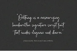 Deltany Signature - Handwritten Script Font