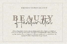 Deltany Signature - Handwritten Script Font