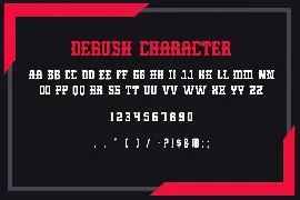 Derush Esport Gaming Font