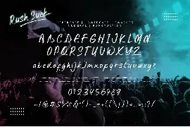 Rush Suck font