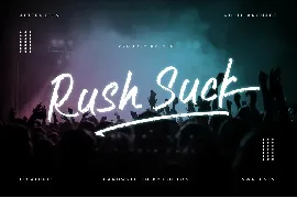 Rush Suck font