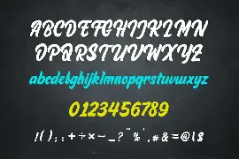 Thick Handwriting Font