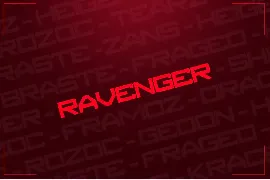 RAVENGER EXCLUSIVE DISPLAY FONT