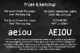 Fries and Ketchup Hand Drawn Font