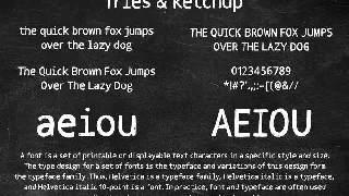 Fries and Ketchup Hand Drawn Font