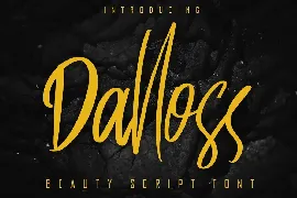 Dalloss Beauty Script Font