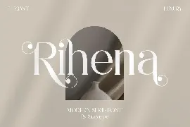 Rihena Modern Serif Font