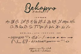 Bekapro Handwriting Font