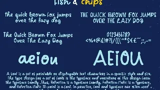 Fish and Chips Script Font