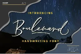 Boulevard - Handwriting Font