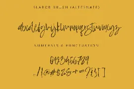 Slabor Brush Font