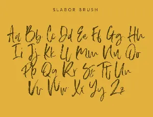 Slabor Brush Font