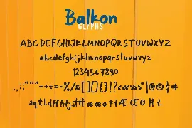 Balkon font