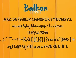 Balkon font