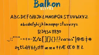 Balkon font