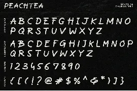 peachtea font