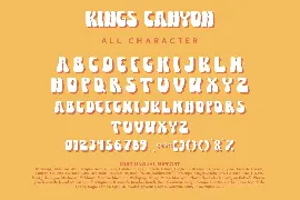 KingsCanyon - A Groovy Display Font