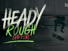 Heady Rough OpentypeSVG font