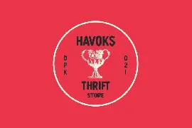 Havoks Stamp Sans Serif font