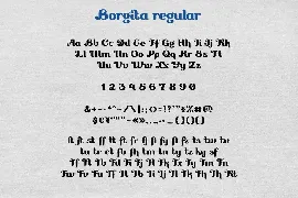 Borgita Script Calligraphic Font