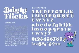 Bright Flicks font