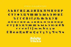 Bright Flicks font