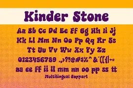 Kinder Stone font