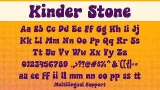 Kinder Stone font