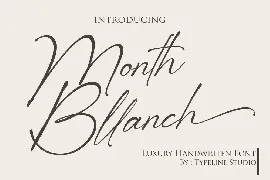 Month Bllach font