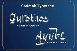 Satimah â€“ Arabic Style Font